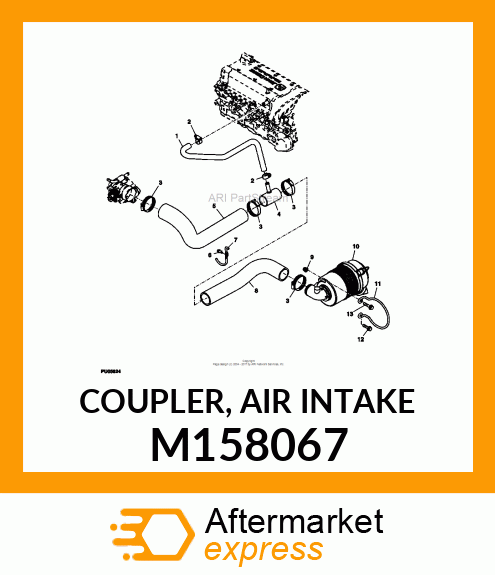 COUPLER, AIR INTAKE M158067