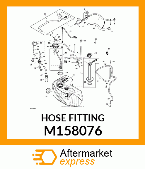 HOSE FITTING, FITTING, FUEL M158076