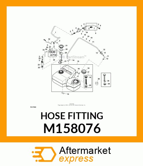 HOSE FITTING, FITTING, FUEL M158076