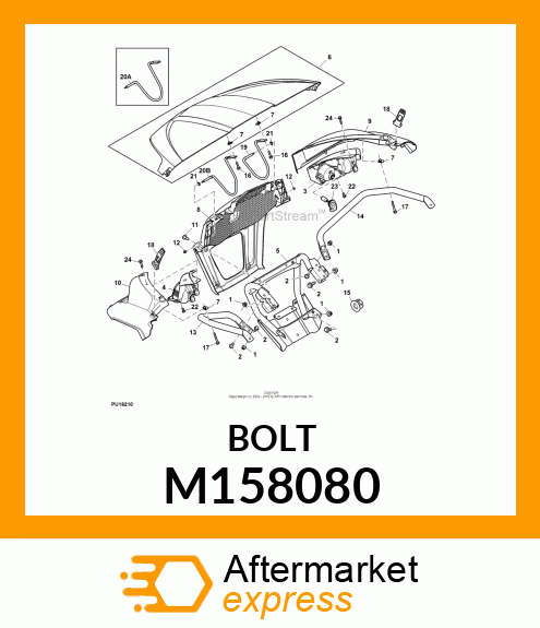 SCREW, HEAVY HEX FLANGE SHOULDER M158080