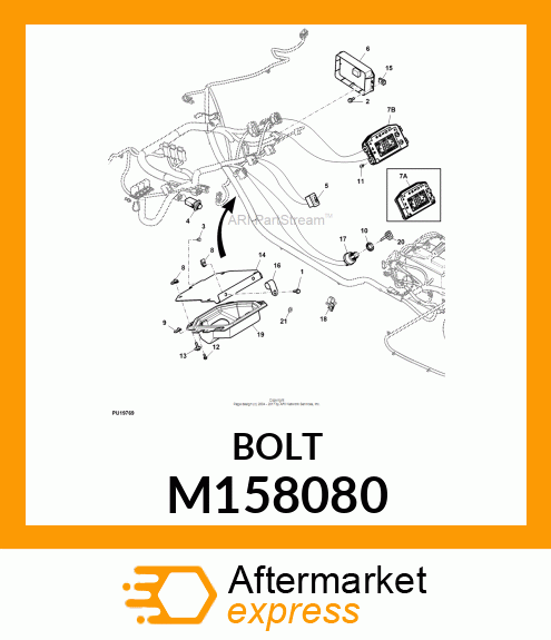 SCREW, HEAVY HEX FLANGE SHOULDER M158080