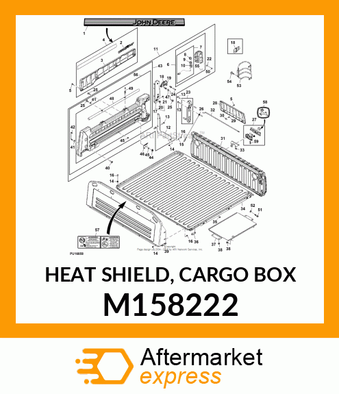 HEAT SHIELD, CARGO BOX M158222