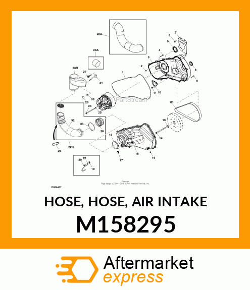 HOSE, HOSE, AIR INTAKE M158295