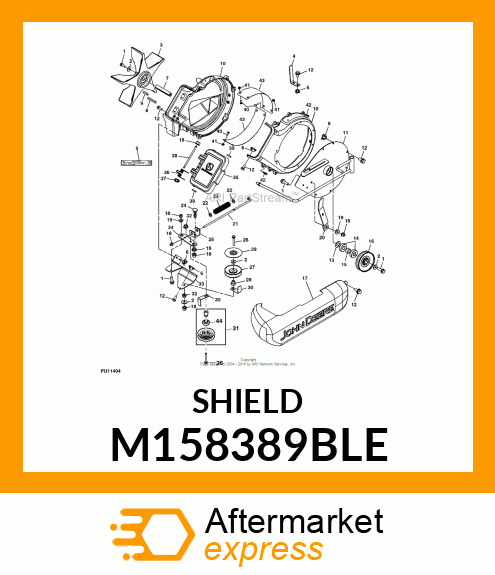 PLATE, BLOWER WEAR (PAINTED) M158389BLE