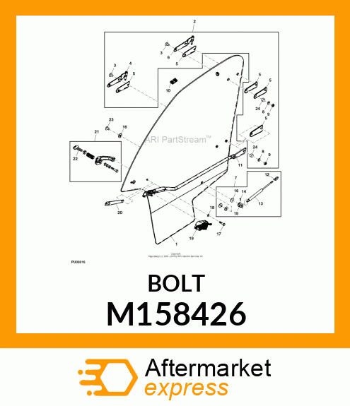 BOLT, SPECIAL M8 X 17 M158426