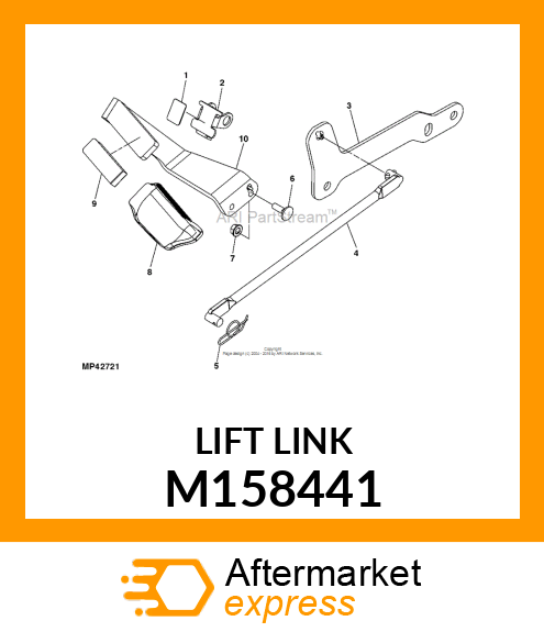 LIFT LINK, Z400 WIREFORM M158441