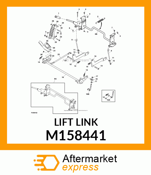 LIFT LINK, Z400 WIREFORM M158441