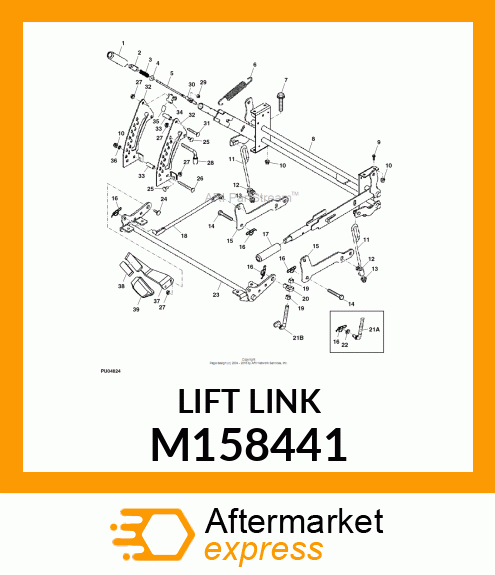 LIFT LINK, Z400 WIREFORM M158441