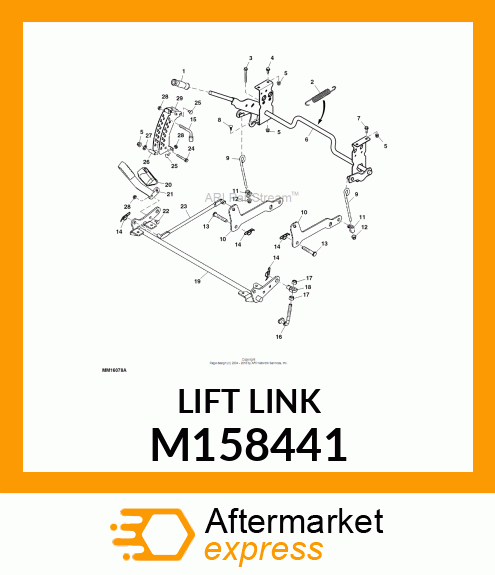 LIFT LINK, Z400 WIREFORM M158441