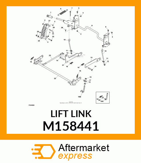 LIFT LINK, Z400 WIREFORM M158441