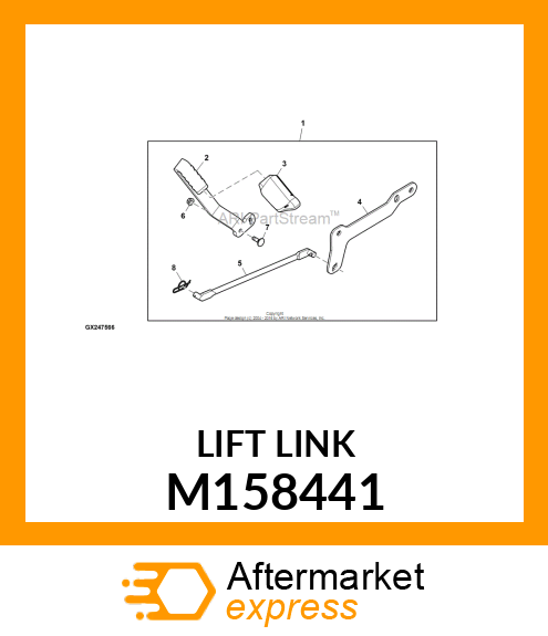 LIFT LINK, Z400 WIREFORM M158441