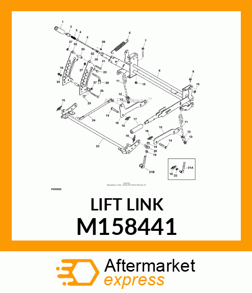 LIFT LINK, Z400 WIREFORM M158441