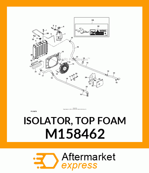 ISOLATOR, TOP FOAM M158462