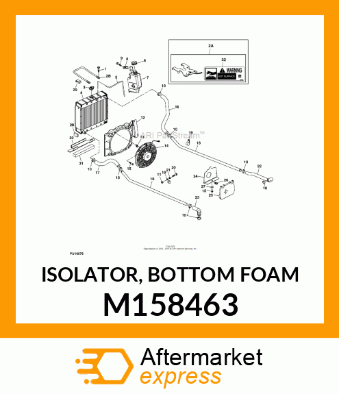 ISOLATOR, BOTTOM FOAM M158463