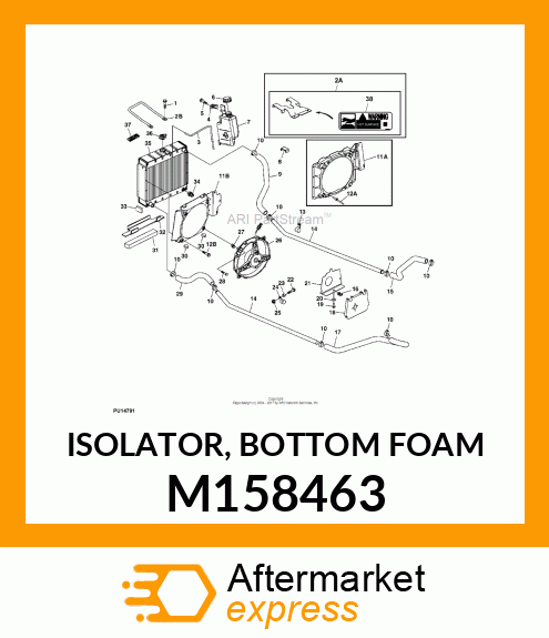 ISOLATOR, BOTTOM FOAM M158463