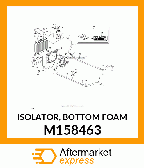 ISOLATOR, BOTTOM FOAM M158463