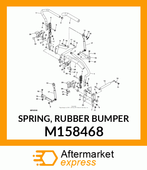 SPRING, RUBBER BUMPER M158468