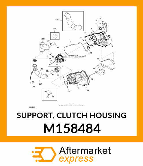 SUPPORT, CLUTCH HOUSING M158484