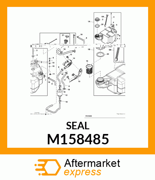 BUSHING, FUEL GAUGE (NITRILE) M158485