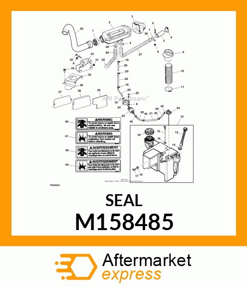 BUSHING, FUEL GAUGE (NITRILE) M158485