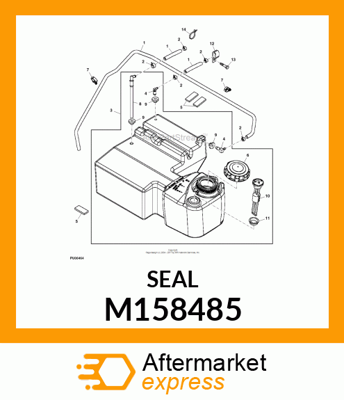 BUSHING, FUEL GAUGE (NITRILE) M158485