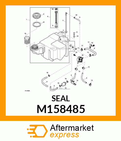 BUSHING, FUEL GAUGE (NITRILE) M158485