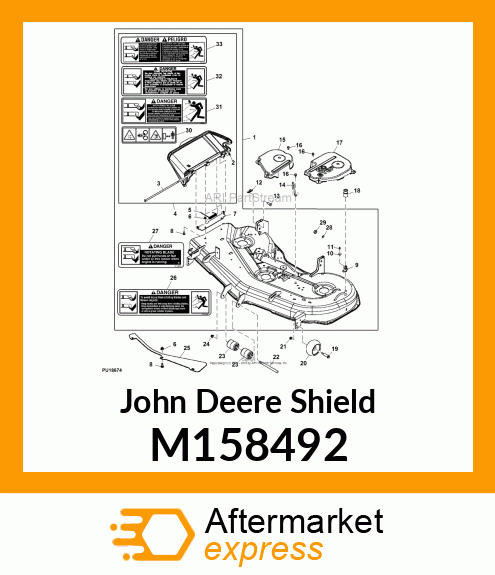 SHIELD, RH BELT (54Z) M158492