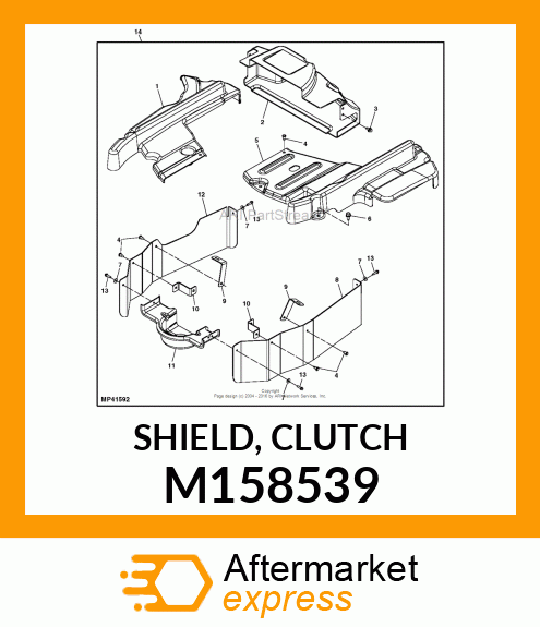 SHIELD, CLUTCH M158539