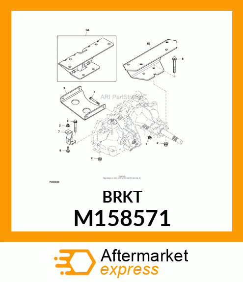 BRACKET, TRANSMISSION TORQUE STRAP M158571