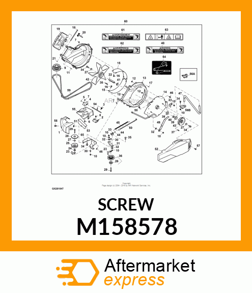 SCREW, SPECIAL M6 X 20 M158578