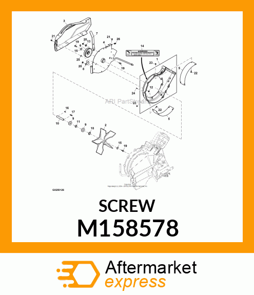 SCREW, SPECIAL M6 X 20 M158578