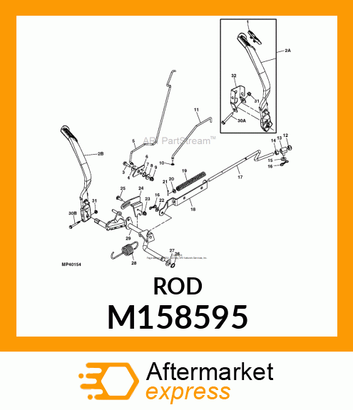 K46 K58 BRAKE ROD M158595