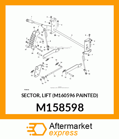 SECTOR, LIFT (M160596 PAINTED) M158598