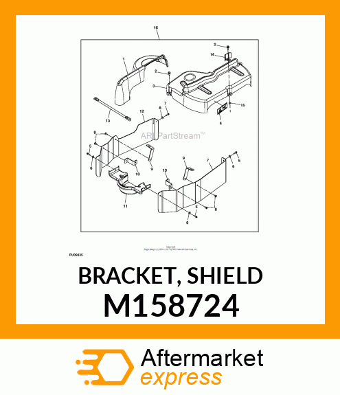 BRACKET, SHIELD M158724