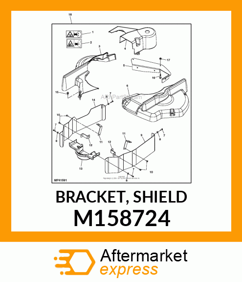 BRACKET, SHIELD M158724