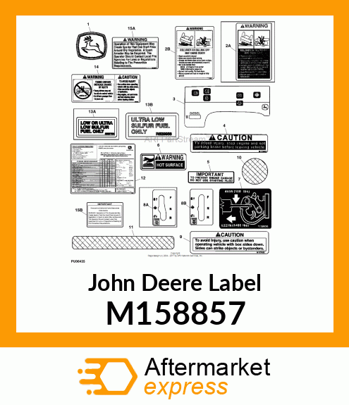 LABEL, LABEL, SHIFT GATE F M158857