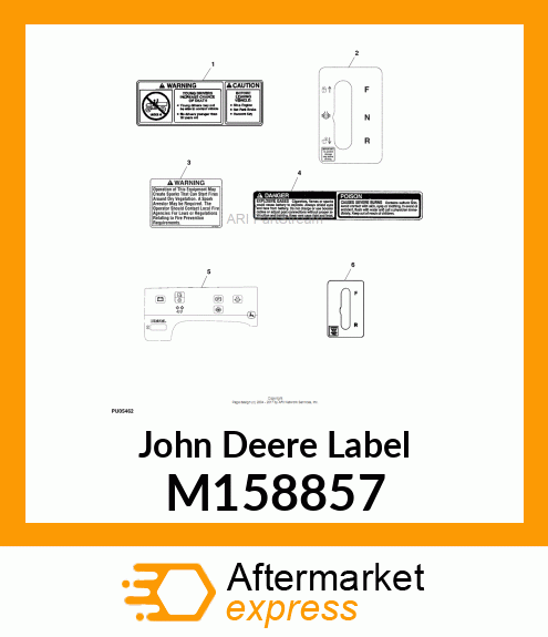 LABEL, LABEL, SHIFT GATE F M158857