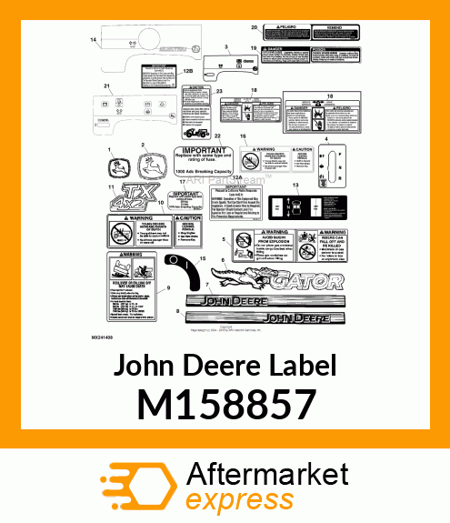 LABEL, LABEL, SHIFT GATE F M158857