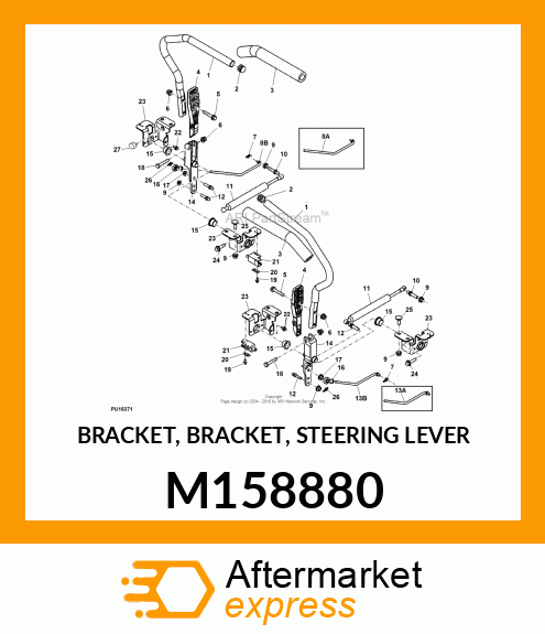 BRACKET, BRACKET, STEERING LEVER M158880