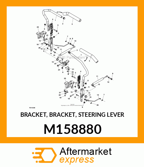 BRACKET, BRACKET, STEERING LEVER M158880