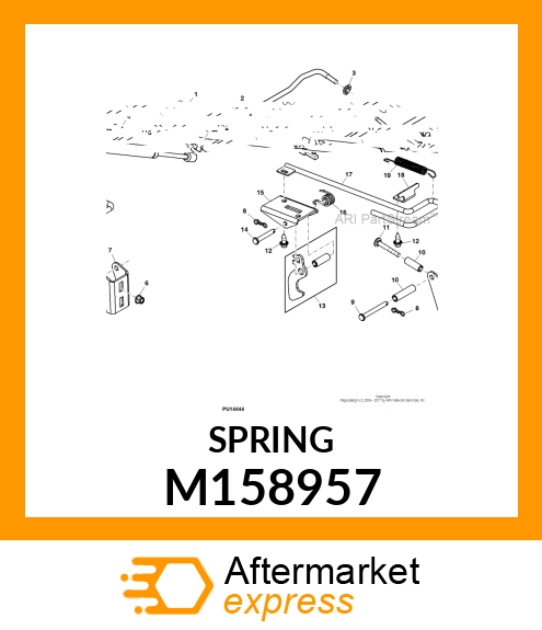 SPRING, TORSION SPRING, CARGO BOX L M158957