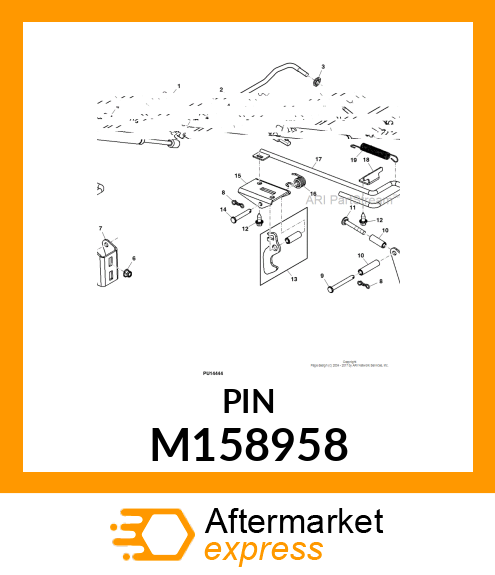 PIN, CROSS PIN, LATCH PIVOT M158958