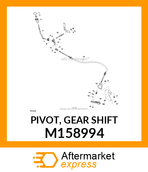 PIVOT, GEAR SHIFT M158994