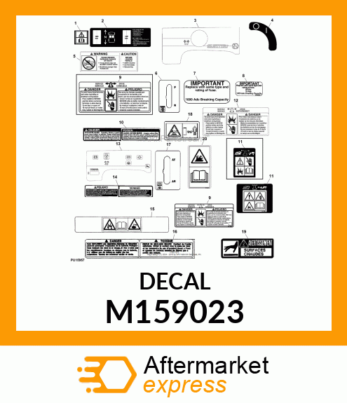 LABEL, LABEL, SHIFT GATE F M159023