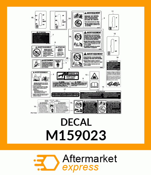 LABEL, LABEL, SHIFT GATE F M159023