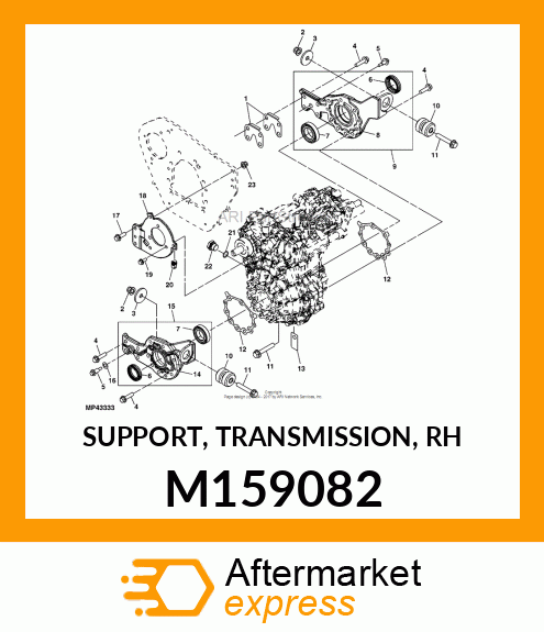 SUPPORT, ASSEMBLY, SUPPORT TRANSMIS M159082