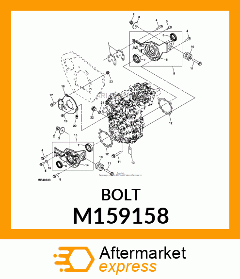 SCREW, SHOULDER, ENGINE MOUNT M159158