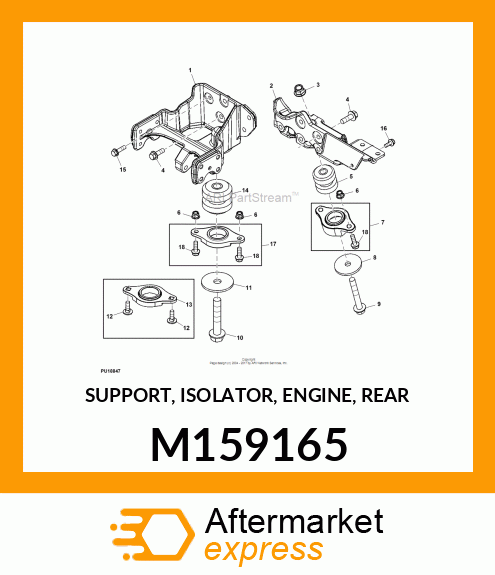 SUPPORT, ISOLATOR, ENGINE, REAR M159165