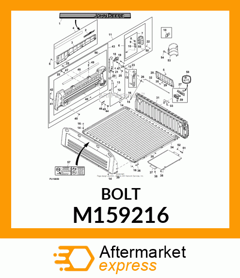 BOLT, BUTTON HEAD, M8 M159216