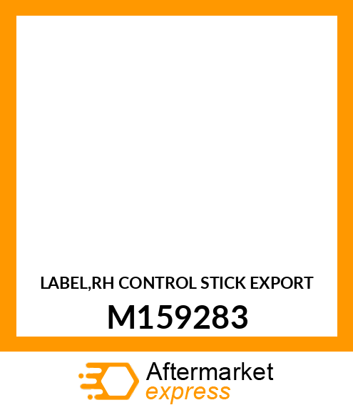 LABEL,RH CONTROL STICK EXPORT M159283